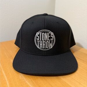 Stones Throw Black SnapBack Hat
